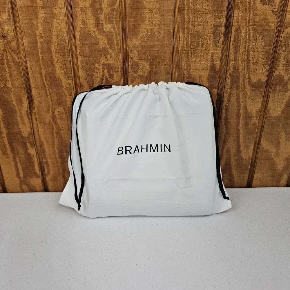 Brahmin Katie Arctic Blue Ombre Croc Melbourne Crossbody Bag Purse w/ Dustbag